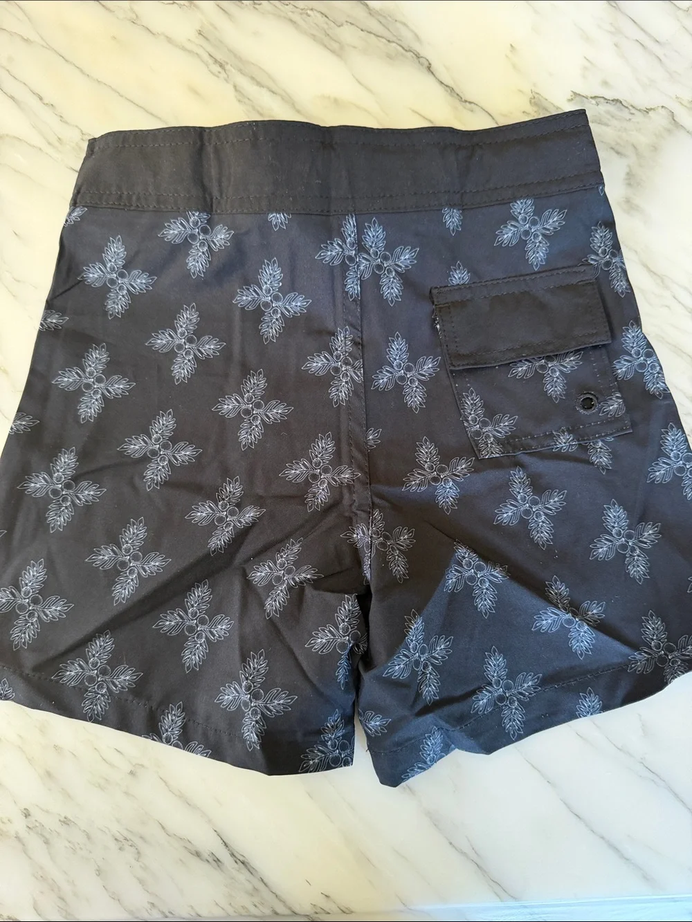 Boys one of sea black swim trunks 7/8 new